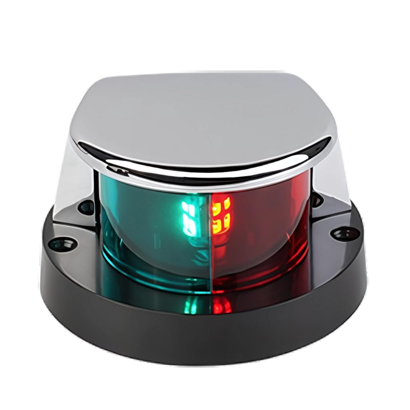 SEAFLO 01 Series Bi-Color Bow Mount Navigation Light - Red/Green, 12V, 0.7W, IP65 Waterproof, 1NM Visibility, High-Brightness, for Boats Up to 39.4 FT (12m) – 4-Year Warranty 0.7 W, 1 NM