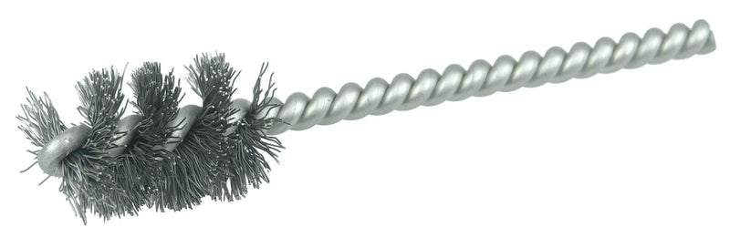Weiler 21075 5/8" Power Tube Brush, 0.005" Steel Wire Fill, 1" Brush Length, Made in The USA (Pack of 10) 5/8" Dia x 0.005 Wire Size