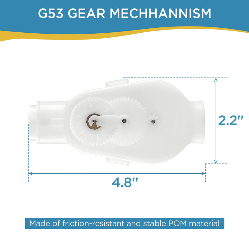 MAKHOON Upgraded G52 Backup Valve Replacement for Polaris Pool Cleaner Parts, Compatible with Polaris 180,280,380,480,3900 Pool Cleaner, The Valve Body has Been Reinforced，Longer Life Than Zodiac G52 G52-1