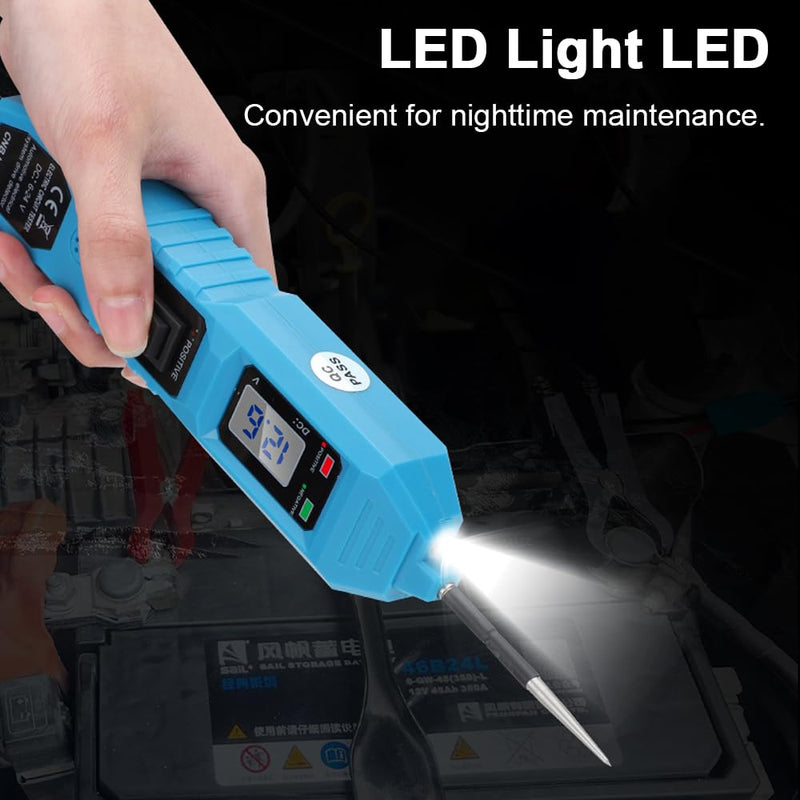 Shkalacar Automotive Circuit Tester, 3.5-36V Power Circuit Probe Kit, Electrical System Diagnostic Tool Component Activation Diode/Voltage/Polarity/Continuity/Ground Detection LCD Digital Display