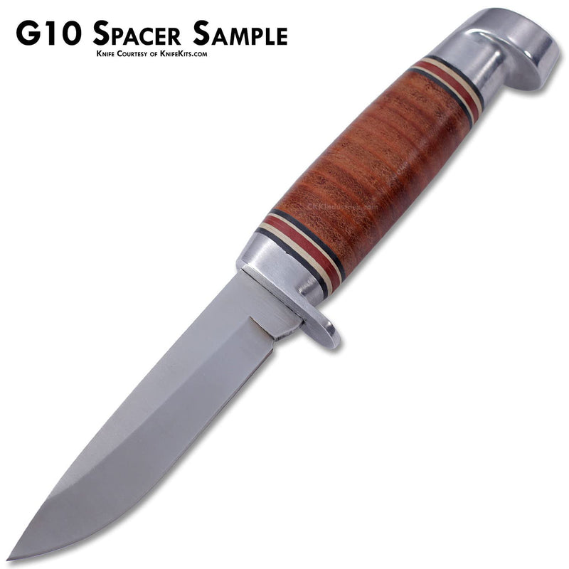 G10 - Knife Handle Spacer Material - (3 x 12 x .060 Inches) - Double Black (3 x 12 x .060)