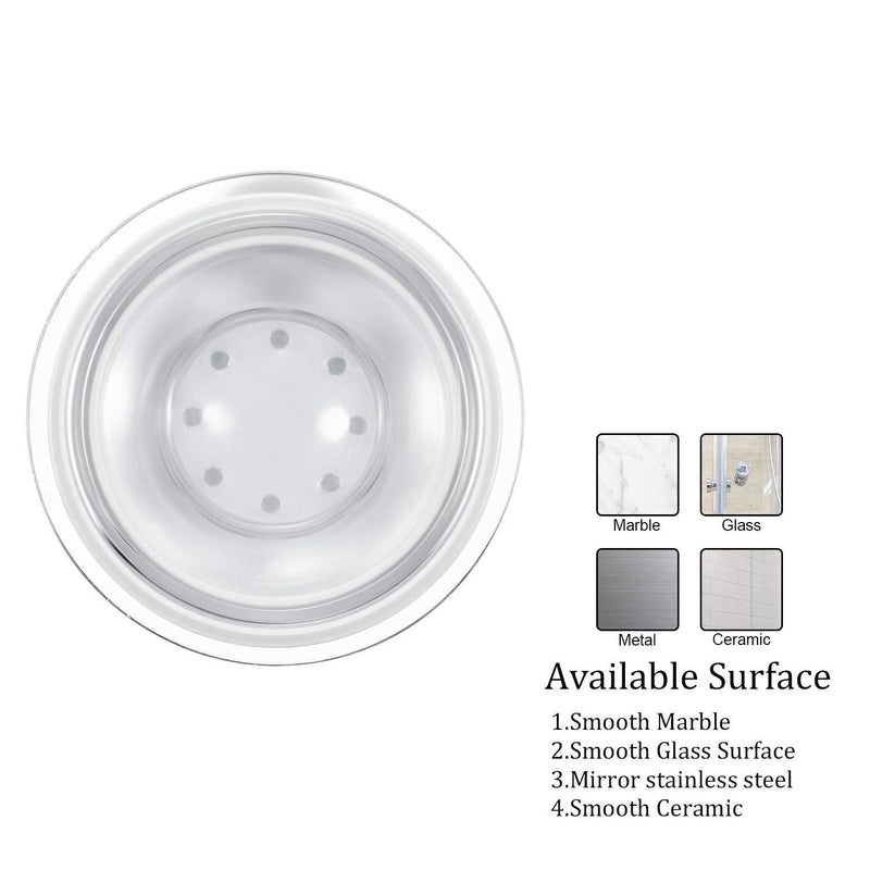 Shower Hand Held Holder Adjustable Suction Cup Shower Head Holder Universal Mounting Bracket Plastic ABS with Chrome Polished for Marble Glass Metal Ceramic 1 Grey Wrench