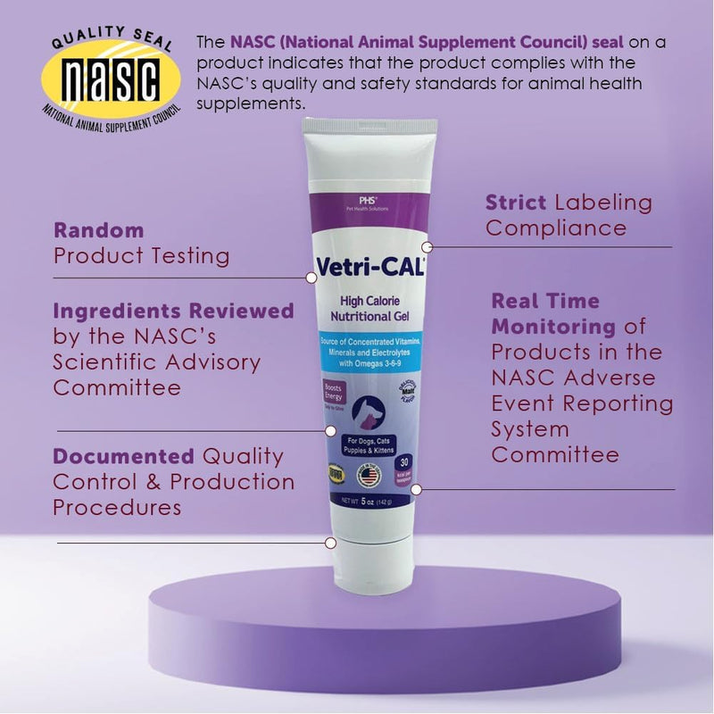 High Calorie Nutritional Gel for Dogs & Cats – Appetite Booster with Omega 3-6-9, Vitamins A-D-E-B – Recovery & Energy Support – Tasty Malt Flavor – 5 oz Tube (2 Pack)