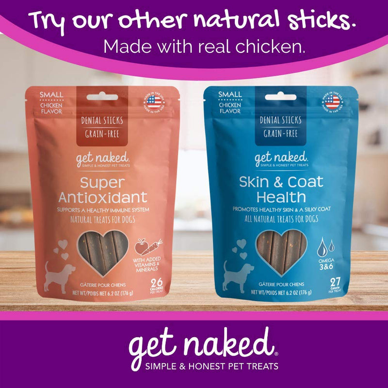 Get Naked Grain Free 1 Pouch 6.2 Oz Puppy Health Dental Chew Sticks, Small 6.2 Ounce (Pack of 1) - PawsPlanet Australia