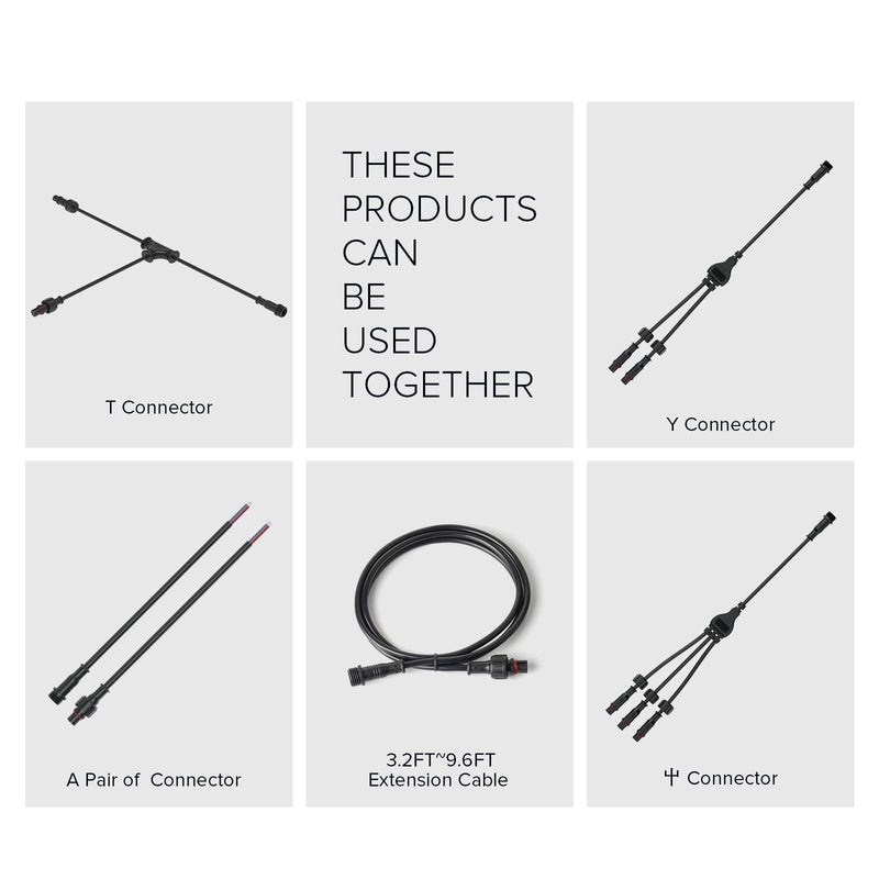 BTF-LIGHTING 3 Pin Electrical Connector 22AWG IP65 Male Female Connector 7.87in/20cm Extension Cable for Car,Truck,Boat,Indoor/Outdoor LED Strip Lights/String 15mm Nut Small Size 5 Pairs 1 to 1 3 PIN Small Size
