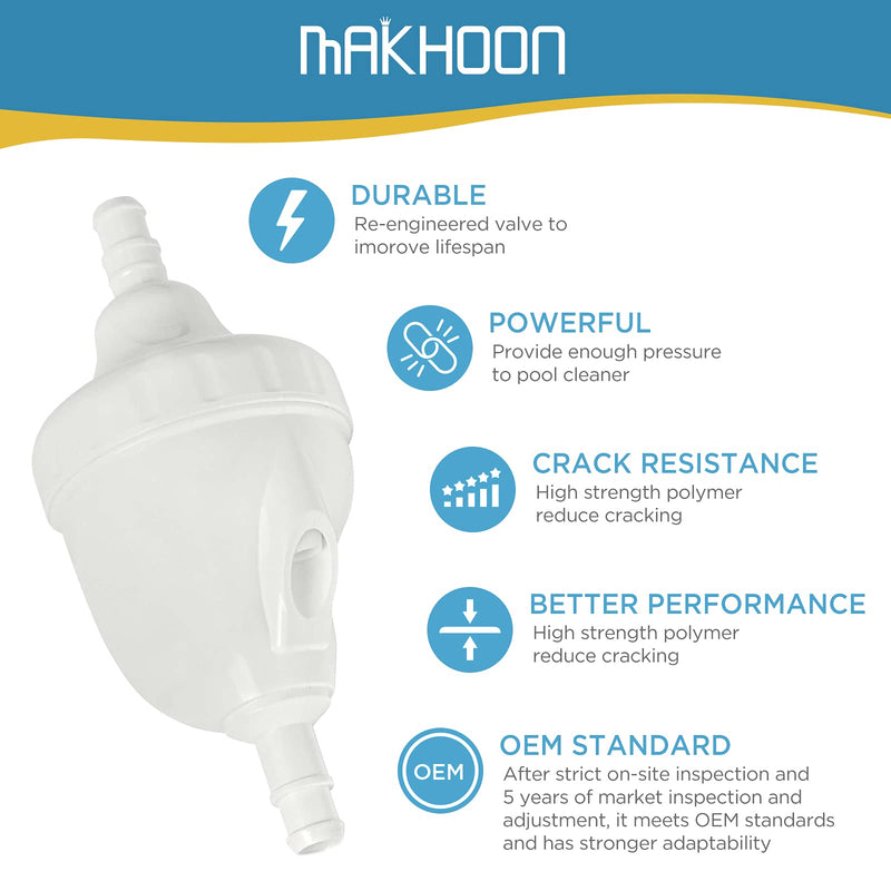 MAKHOON Upgraded G52 Backup Valve Replacement for Polaris Pool Cleaner Parts, Compatible with Polaris 180,280,380,480,3900 Pool Cleaner, The Valve Body has Been Reinforced，Longer Life Than Zodiac G52 G52-1