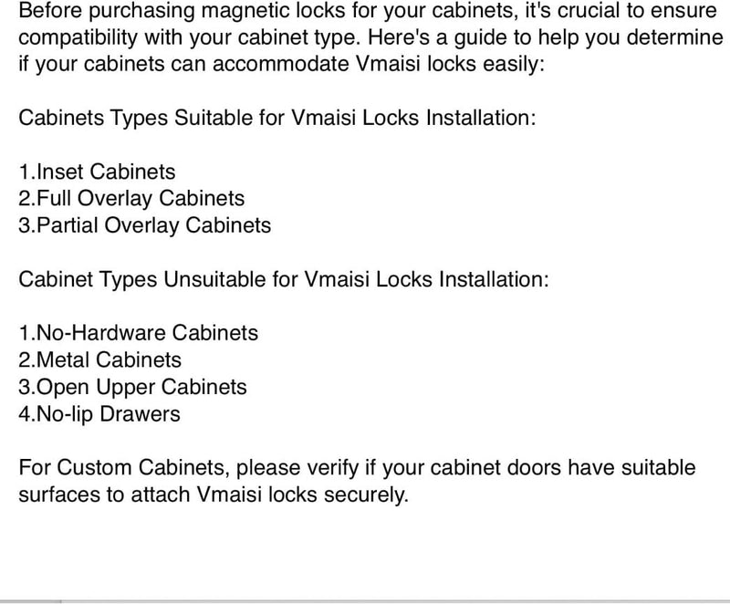 Vmaisi Adhesive Magnetic Locks for Cabinets & Drawers (10 Locks and 2 Keys) Standard 10.0
