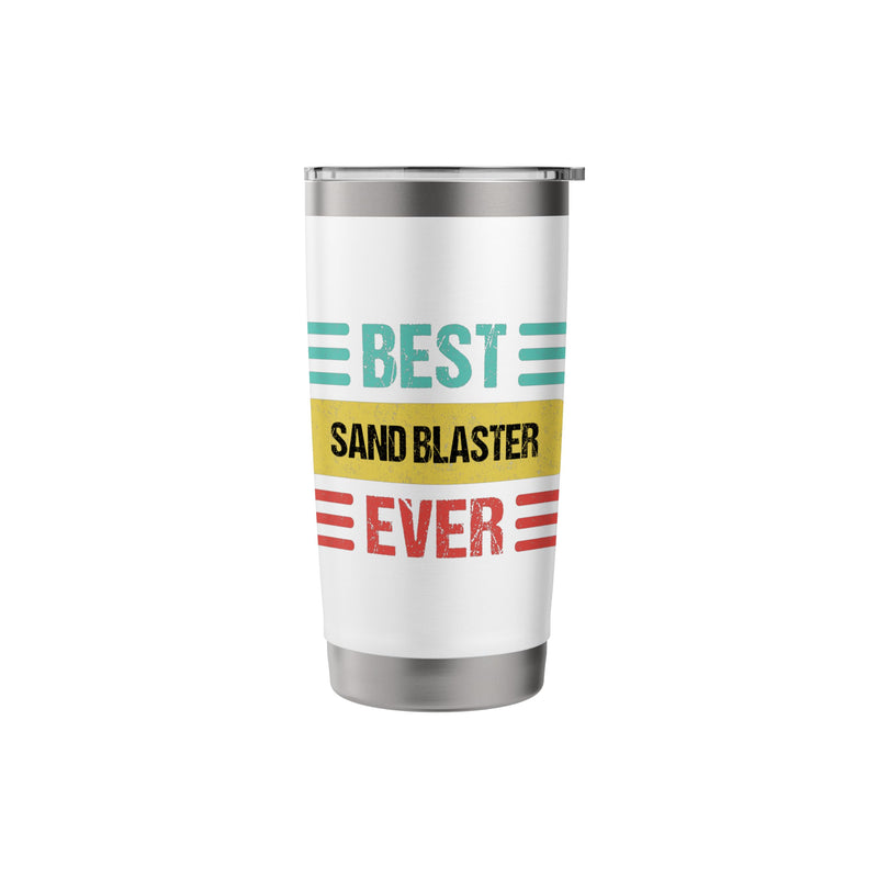 Sand Blaster Stainless Steel Insulated Tumbler White 20 Ounces
