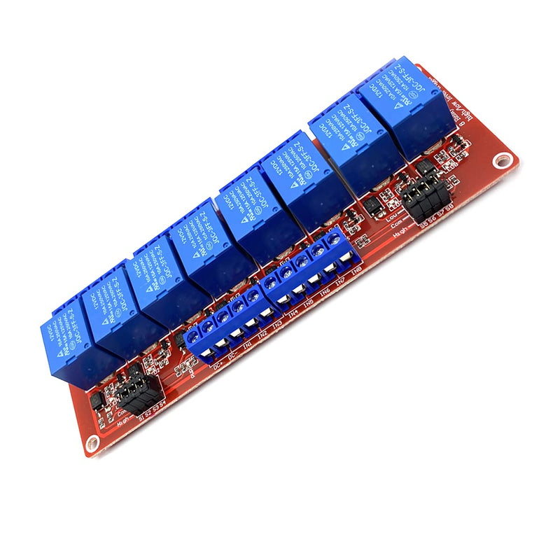 FainWan 12V 8 Channel Relay Module with OPTO-Isolated High and Low Level Trigger 8 Ways Relay Switch Module Compatible with Ar-duino