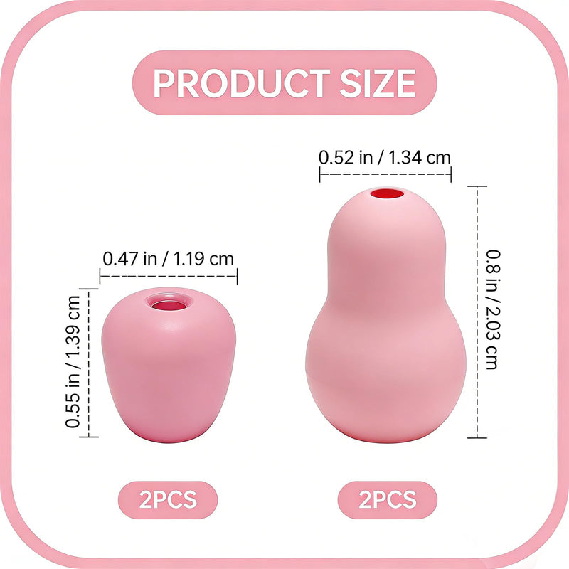 4 Pcs Stethoscope Ear Tips Replacement for Stethoscopes,Compatible with Littmann Eartips,Ear Piece,Replacement Parts for Classic III,Cardiology 3/4&IV,Small/Medium,Silicone Earplug (pink) pink