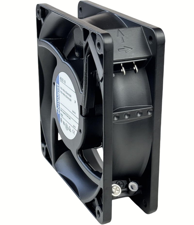 for ebmpapst 4600N Axial Fan，115V 12038 Industrial Cooling Fan All-Metal Heat-Resistant Cooling Fan 4600N, 2-Pin 20W