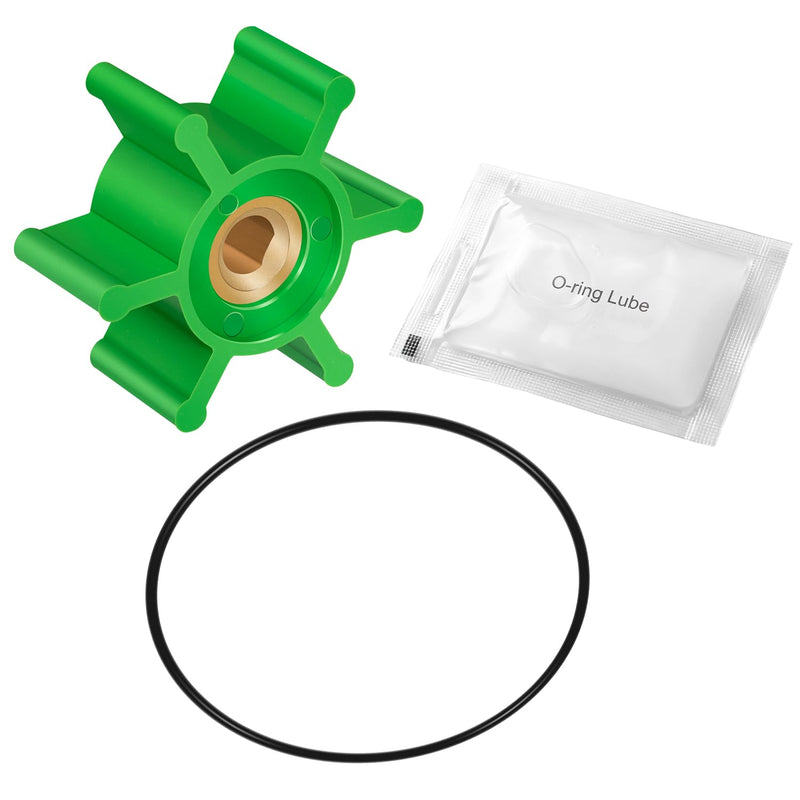 4-Pack 6303-0007-P Polyurethane Impeller Kit with 8 O-Rings & Lube – Compatible with Jabsco 18220 Series, Johnson SPX 09-824P, Fits MasterCraft, Moomba, Nautique Wakeboard & Ski Boat Ballast Pumps