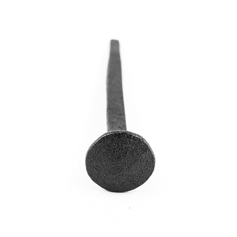 Renovators Supply Manufacturing Clavos Nails 4.5" Black Wrought Iron Decorative Nails for Barn, Gate, Window Shutter Or Doors with Black Powder Coat Finish Pack of 4