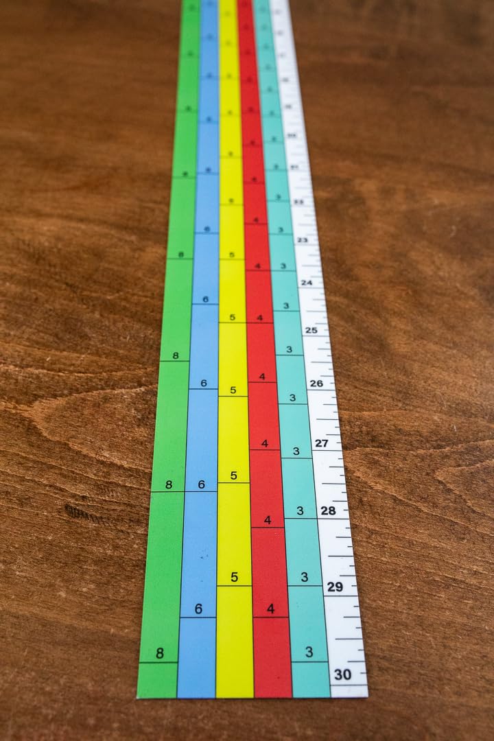 Magnetic Sawmill Scale A | Universal Lumber Guide | Removable Milling Ruler (3/4, 4/4, 5/4, 6/4, 8/4")