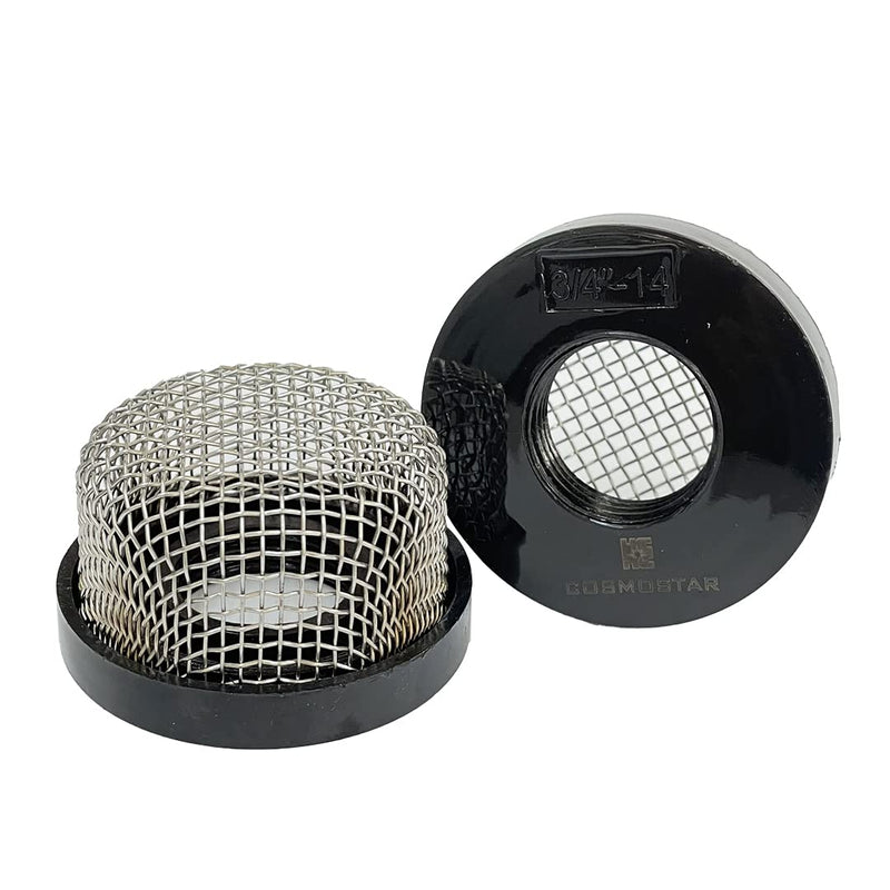 Cosmostar Stainless Steel Strainer ¾ Inch -14, Aerator Screen Wire Mesh Compatible with Livewell Pump, Industrial Plumbing Inline, Garden Washers Water Filter Sprayer Garden Hose Suction Line. (1) Above Ground