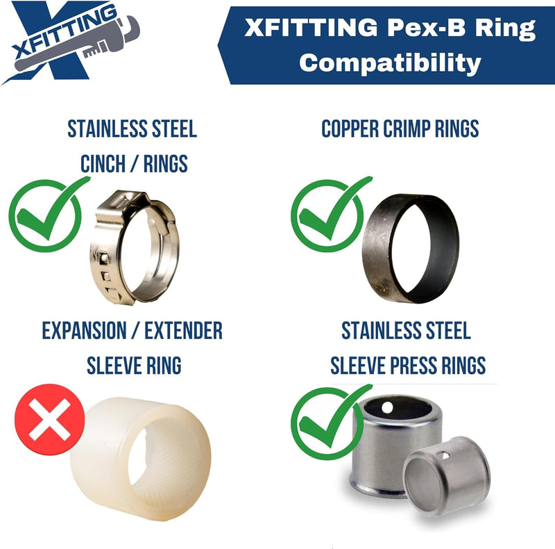 2 Pieces XFITTING 1" Pex x 1" Male NPT Adapter, 24-4-3=2X (2 Packs) 2
