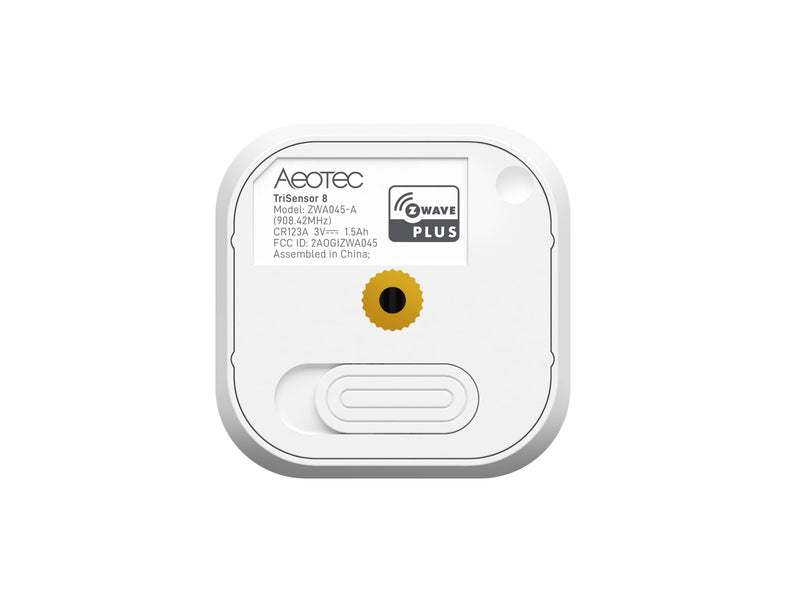 Aeotec TriSensor 8, 800 Series Zwave Motion Sensor, Temperature, Light Sensor, Work with Zwave Hub Smartthings 3-in 1 Security System, Long Range Capable ZWA045-A