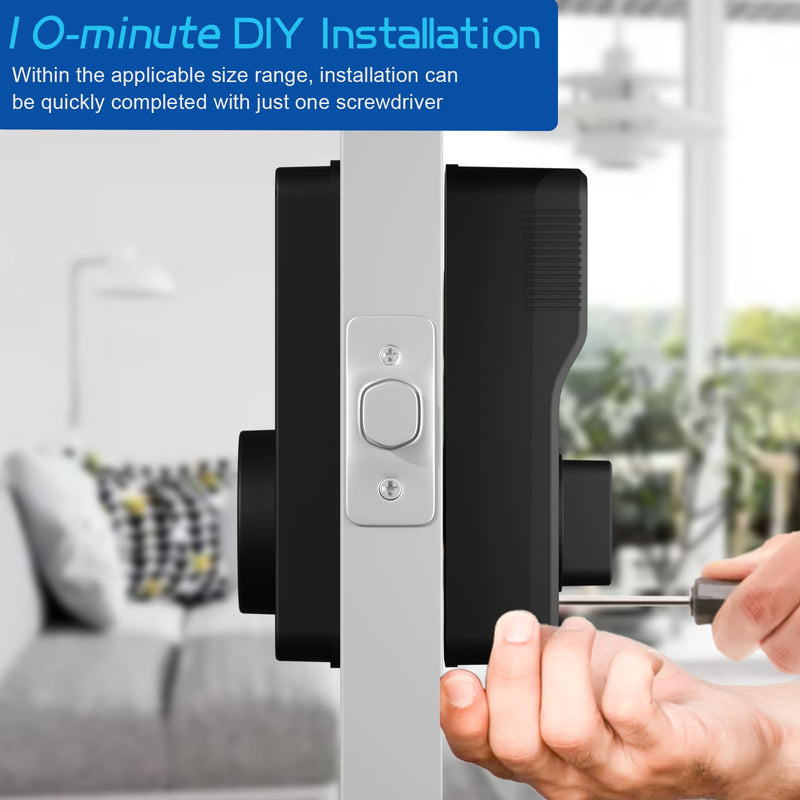 Smart Lock Keyless Entry Door Lock App Control, Touchscreen Keypad, Auto-Lock, IP54 Weatherproof, Easy Installation for Front Door