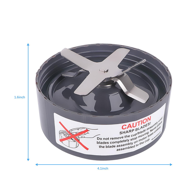 Replacement Extractor Blade, Fit for NutriBullet 600w / 900w Pro Extractor Blade Series, with One Extra Silicone Rubber Gaskets Seal O-Ring NutriBullet Blender Blade Replacement Parts