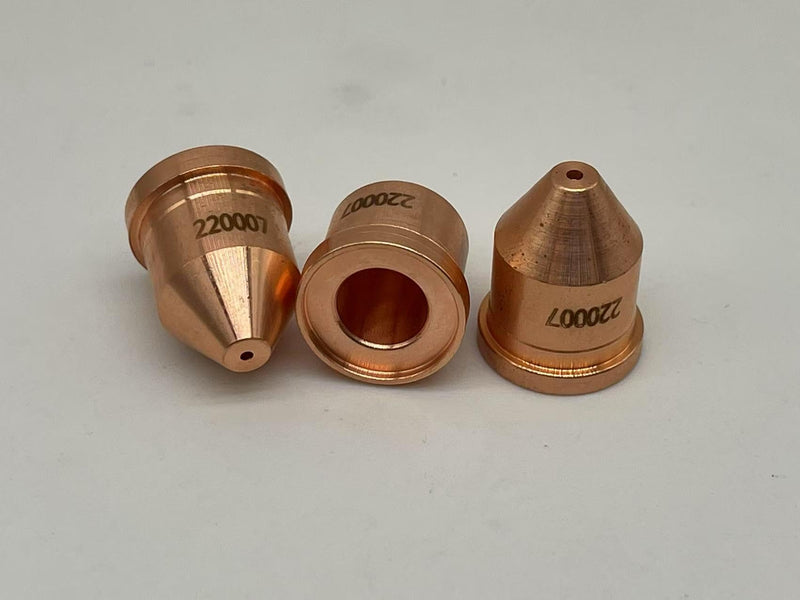10Pcs 220007 Nozzle Tip 60A Plasma Consumables for Hypertherm PMX 1000 1250 1650 Torch