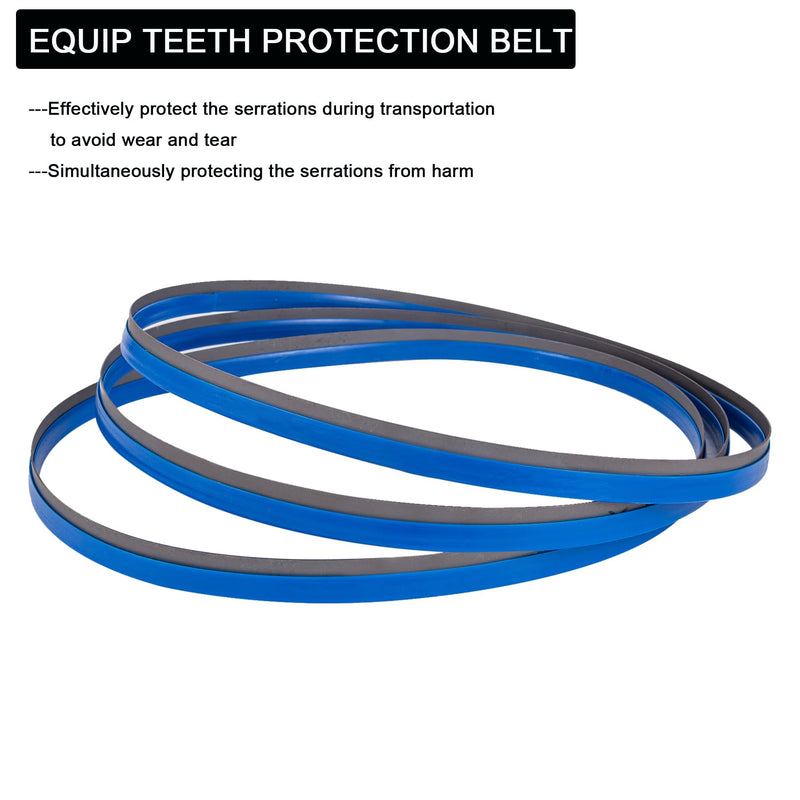 44-7/8-inch Bandsaw Blades 18 TPI, Replacement for DW3983 DCS374B, Milwaukee 48-39-0521 Portable Band Saw Blades, 44-7/8" x 1/2" x .020" 3-Pack 44-7/8" x 1/2" x .020" 18 TPI