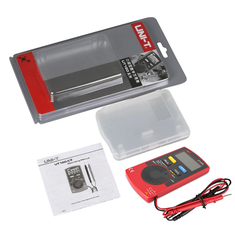 UNI-T UT120A Handheld Pocket Size Digital Multimeter AC/DC 600V Auto Range Continuity Buzzer Voltage Meters Testers UT120A - FBM