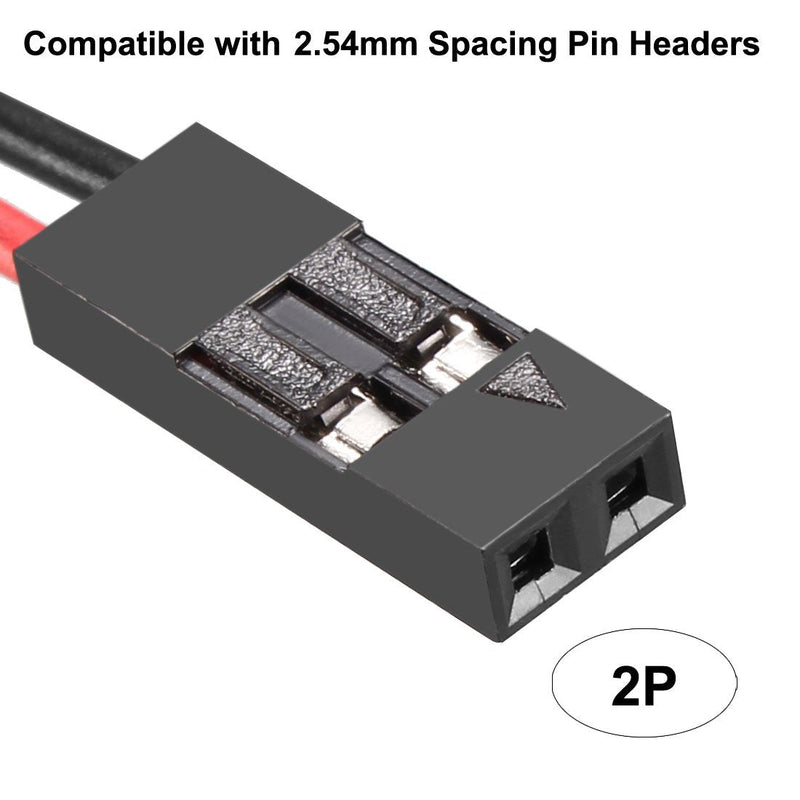 uxcell Female to Female 2P Jumper Wire 2.54mm Pitch Ribbon Cable Breadboard DIY 31cm 10pcs