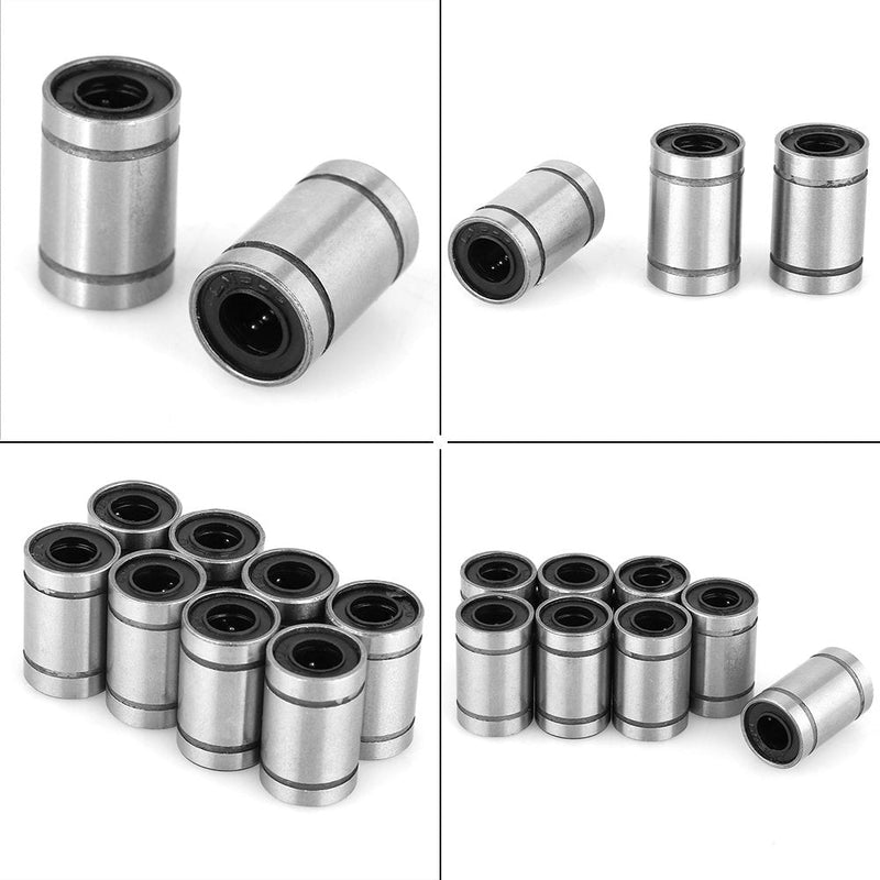 8pcs Linear Ball Bearings, Linear Motion Ball Bearing Bushing for 3D Printer CNC Parts LM6UU 6mm