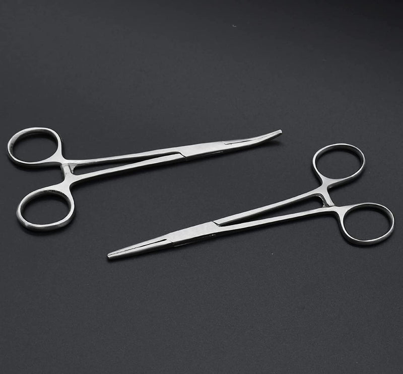 OdontoMed2011® 10 Assorted Kelly Locking HEMOSTAT Forceps 5.5" ODM (Silver) Silver
