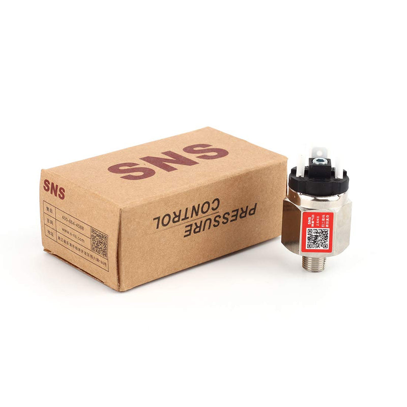SNS 1/8 Inch NPT Male Thread Pneumatic Adjustable Diaphragm Type Pressure Switch Normally Open and Closed Integrated QPF-N1