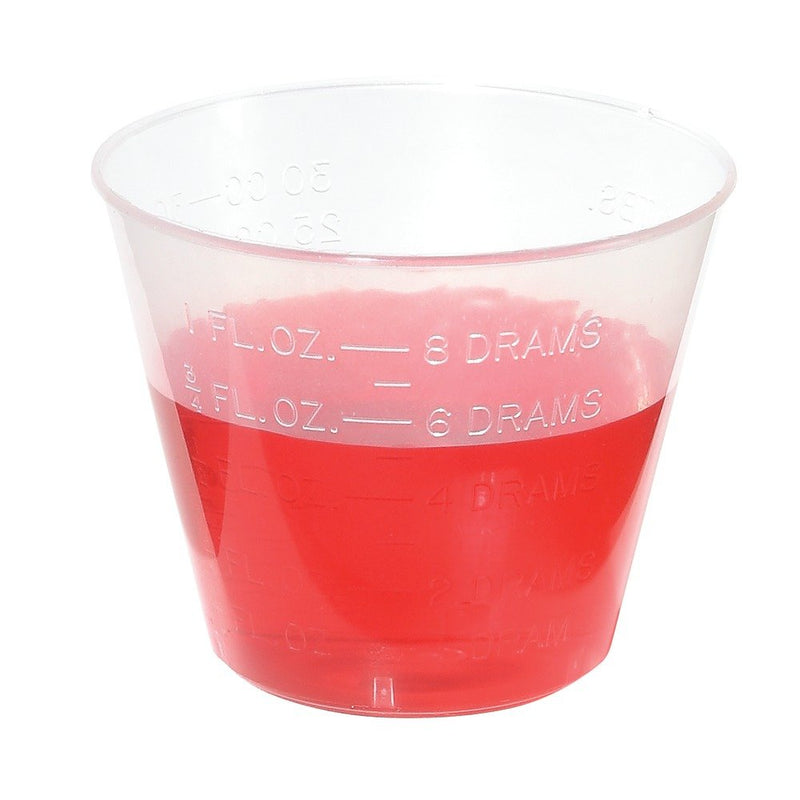 Ezy Dose Kids Medicine Cups for Liquid, Graduated Dispenser for Baby and Toddler, Easy Dosage Measurements, Reusable, 1 Oz Capacity, 10 Count, Made in the USA, BPA Free 10 Count (Pack of 1)