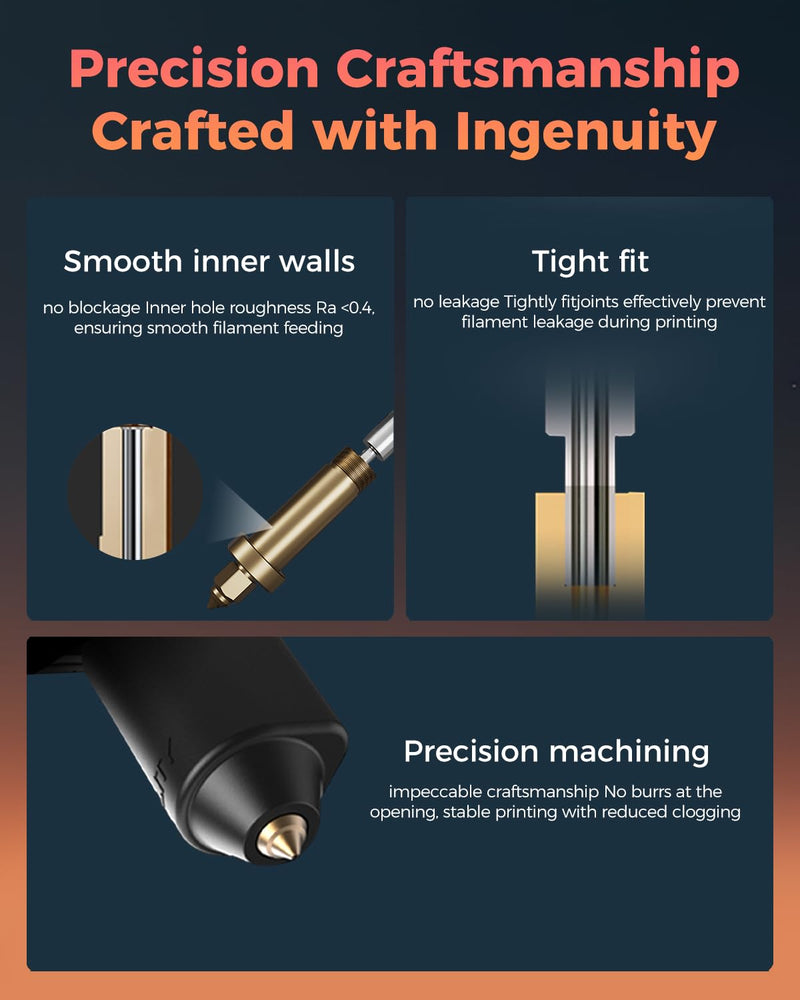 Creality Official Ender 5 Max Hotend, Support 700mm/s Fast Speed Printing and 300℃ High Temperature Printing, Innovative Multi-Channel Design Effectively Enhances Printing Efficiency