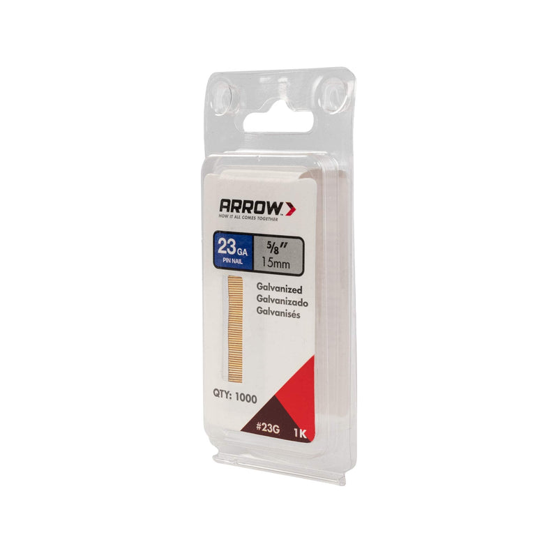 Arrow 23G15-1K Arrow 5/8-Inch Pin Nail, 1000-Pack