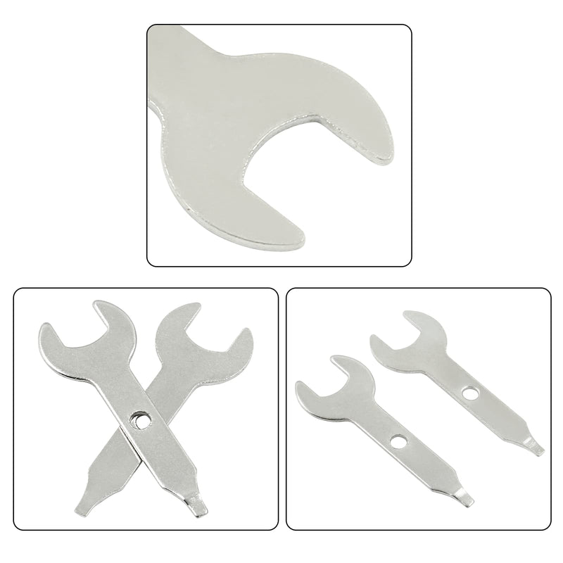 4 Pcs Collet Wrench Key, 3/8 Inch / 9.5mm Stainless Steel Multitool Wrench, Sliver Nut Spanner for Rotary Tool, Engraving Machine