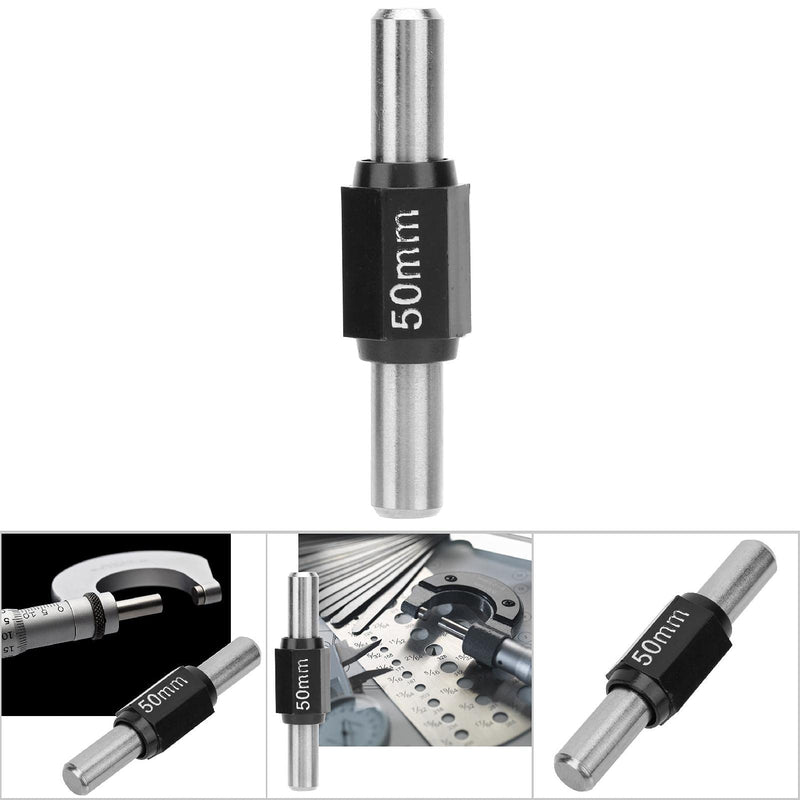 Standard Caliper Calibration Block Stainless Steel Outside Micrometer Reference Rod Gauge Accessories for Calibrating Micrometers(50mm / 1.97in) 50mm / 1.97in
