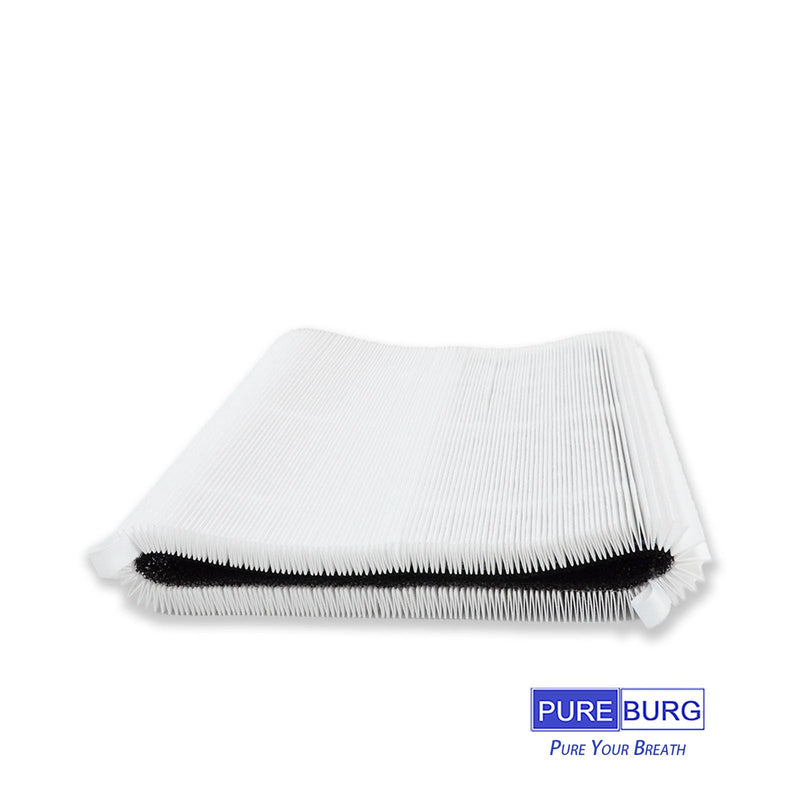 PUREBURG Replacement Filter Compatible with Nuwave OXYPURE HEPA 300 Air Purifier 47501 47502, 3-Pack H13 True HEPA & Activated Carbon 2-in-1 For Air Clean