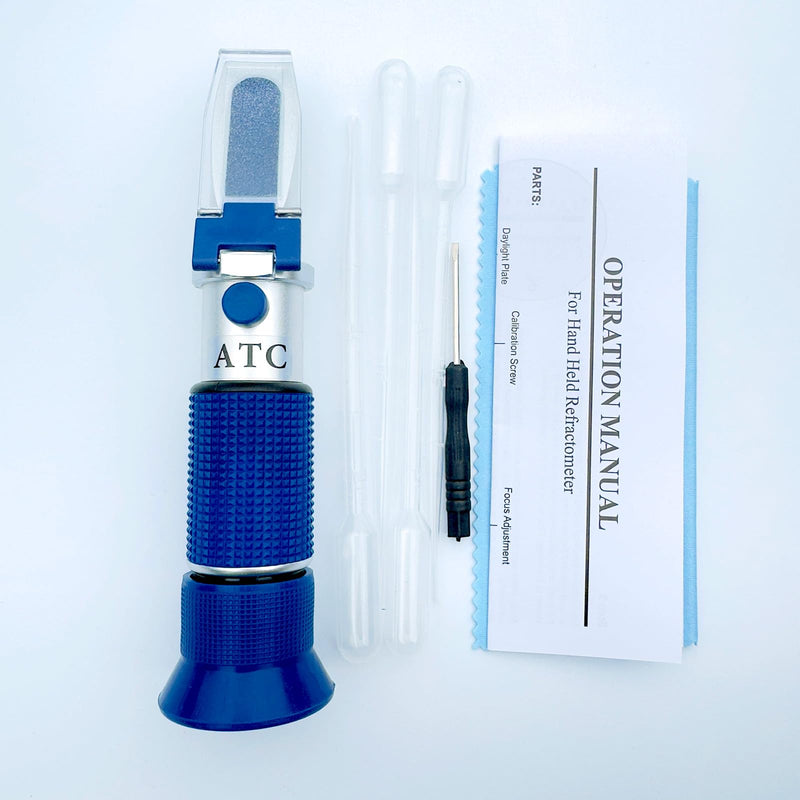 5-in-1 DEF Antifreeze Refractometer with ATC,Coolant Tester - Ideal for Automotive, DIY, and Industrial Use, Freezing Point Meter,Battery Acid Hydrometer,Automotive Urea