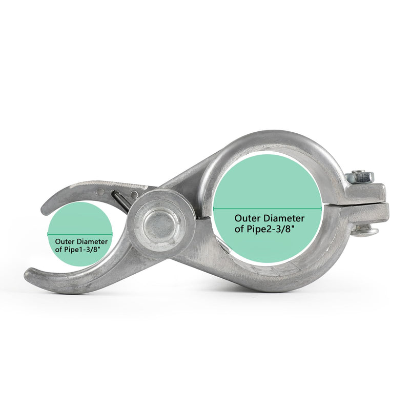 2-3/8" (2-1/2") x 1-3/8" Durable Chain Link Spring Loaded Gate Closer. Fence Lock gate Closer Outdoor (2-3/8" (2-1/2") x 1-3/8") - Please Carefully Review The Installation. 2-3/8" (2-1/2") x 1-3/8"