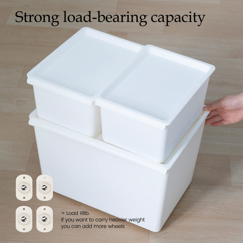 Self Adhesive Caster Wheels, Appliance Rollers for Kitchen Appliances, 360° Swivel Mini Universal Wheel Roller Casters for Storage Box (Grey - 10 PCS)