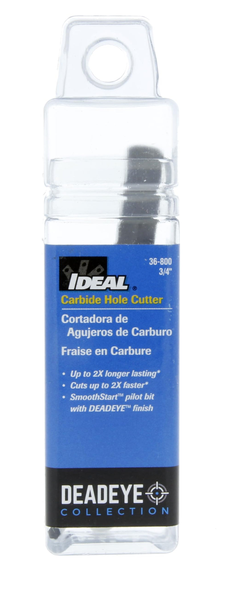 IDEAL INDUSTRIES Deadeye Carbide Tipped Hole Cutter, 3/4 in. 3/4 in.