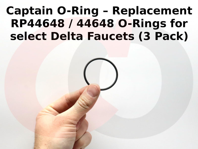 Captain O-Ring – Replacement RP44648 / 44648 O-Rings for Select Delta Faucets (3 Pack)