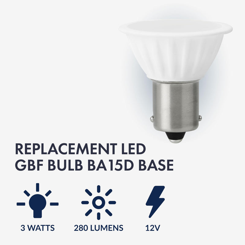 Newhouse Lighting 3w LED Gbf Elevator Bulb Ba15d Base 3000k (4-Pack) 3.0 Watts