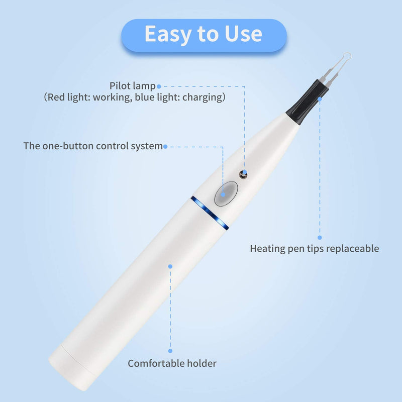 Annhua Gutta Percha Point Cutter with 4 Tips, Dental Tooth Gum Endo Obturation System with Heated Pen, Dentist Breaker Cutter Tools for Endodontics Root Canal Filling