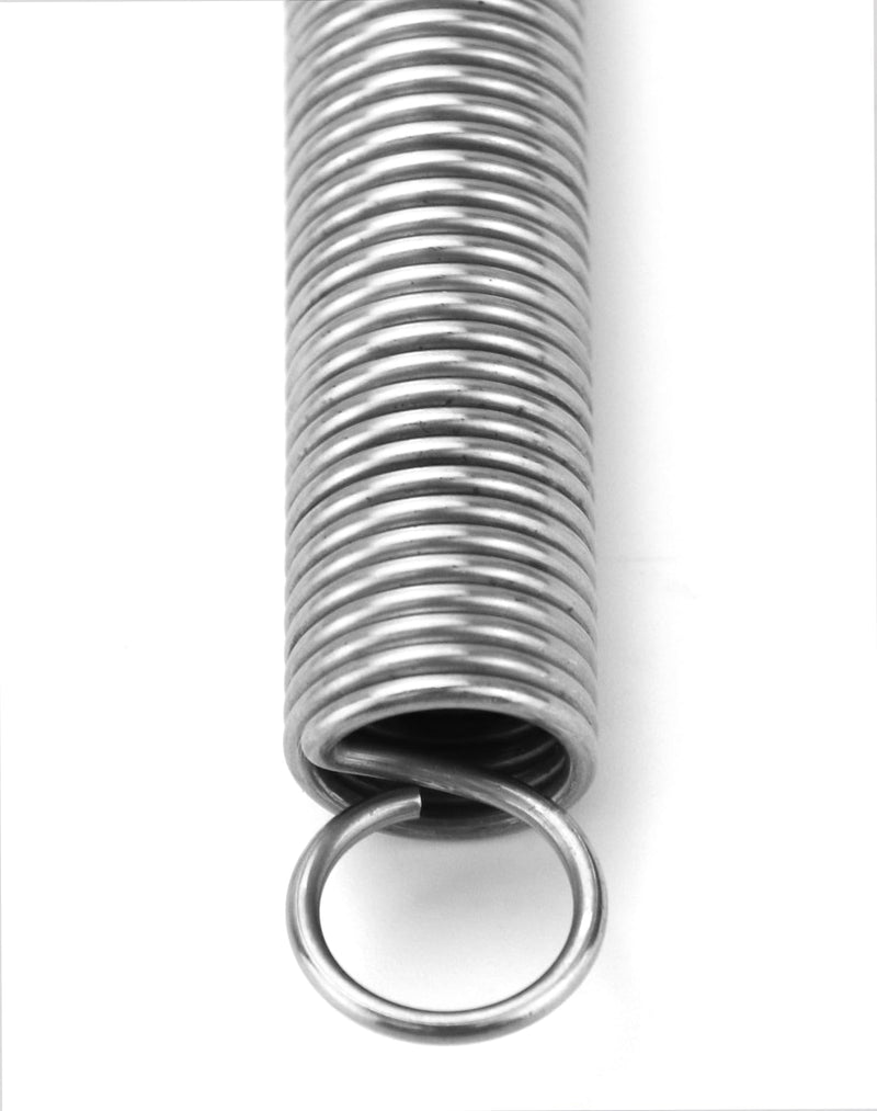 QWORK Extended Compressed Spring, 6" Free Length, 5 Pcs 304 Stainless Steel Extension Springs, Small Dual Hook Tension Spring, 1/16" Wire Diameter, 11/16" OD