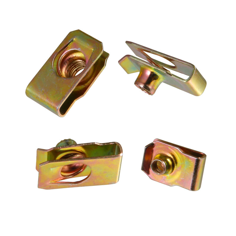 80 Piece U-Clip Nut Set for Auto Car, M4 M5 M6 M8 U-Nut Assortment Kit, Suitable for Dashboard, Door Panel, and Interior of Cars and Motorcycles
