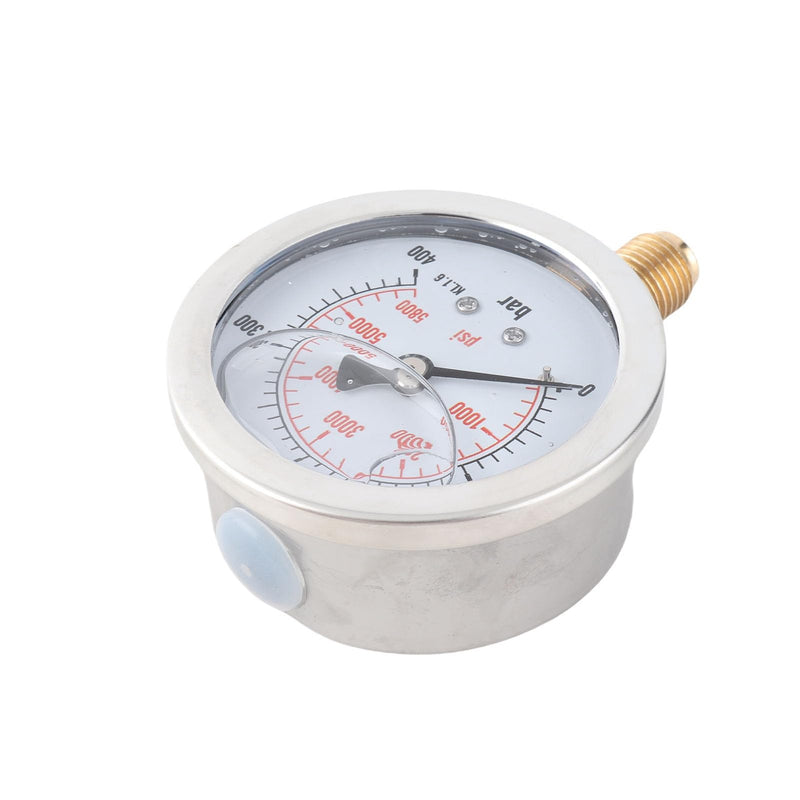 Fdit 0-400BAR 0-5800PSI G1/4 63mm Dial Hydraulic Pressure Meter High