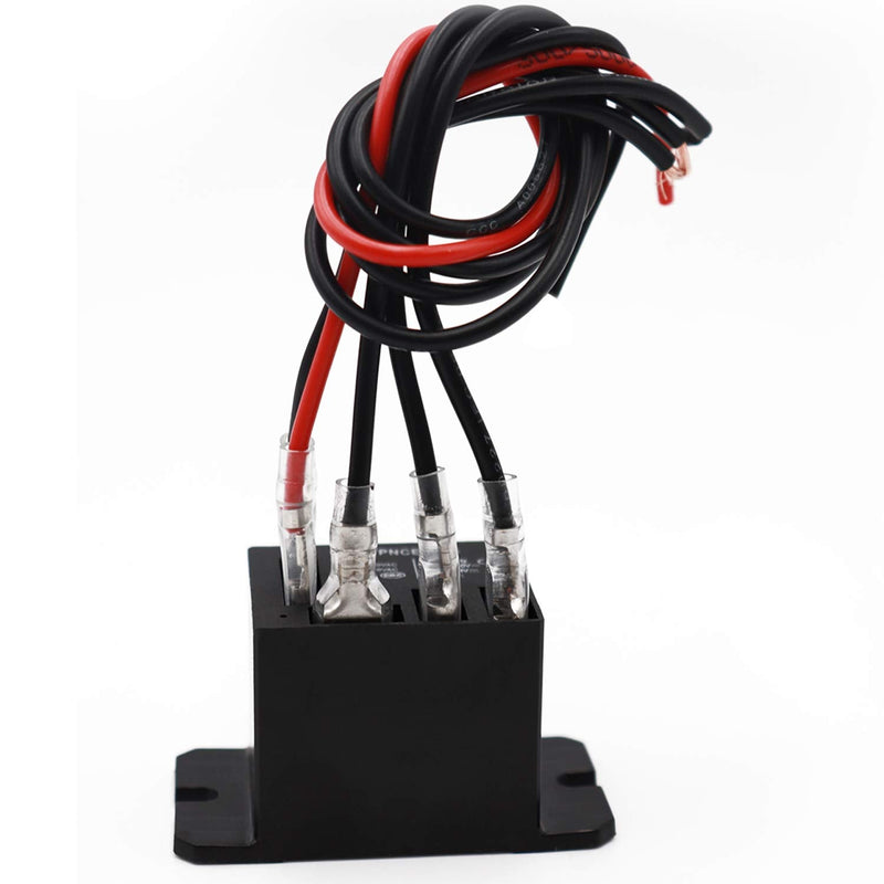 Tnisesm 2PCS Power Relay AC120V Coil, 30A SPDT(1NO 1NC) with Flange Mounting and 10 Quick Connect Terminals Wires Mini Relay NT90-AC120V-10X 2PCS + Terminal Wire
