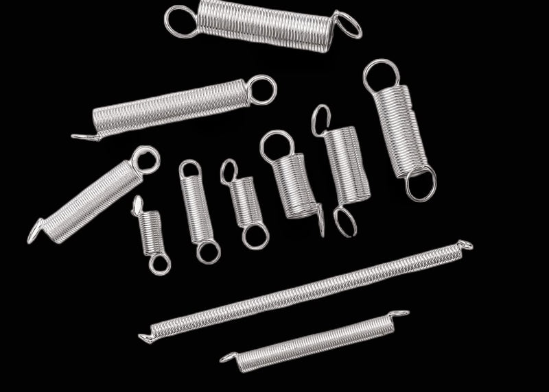 200pcs Compression & Extension SpringAssortment Set, Small Metal Loose Steel Coil Springs Assortment Kit AssortedW/Plastic Storage Box