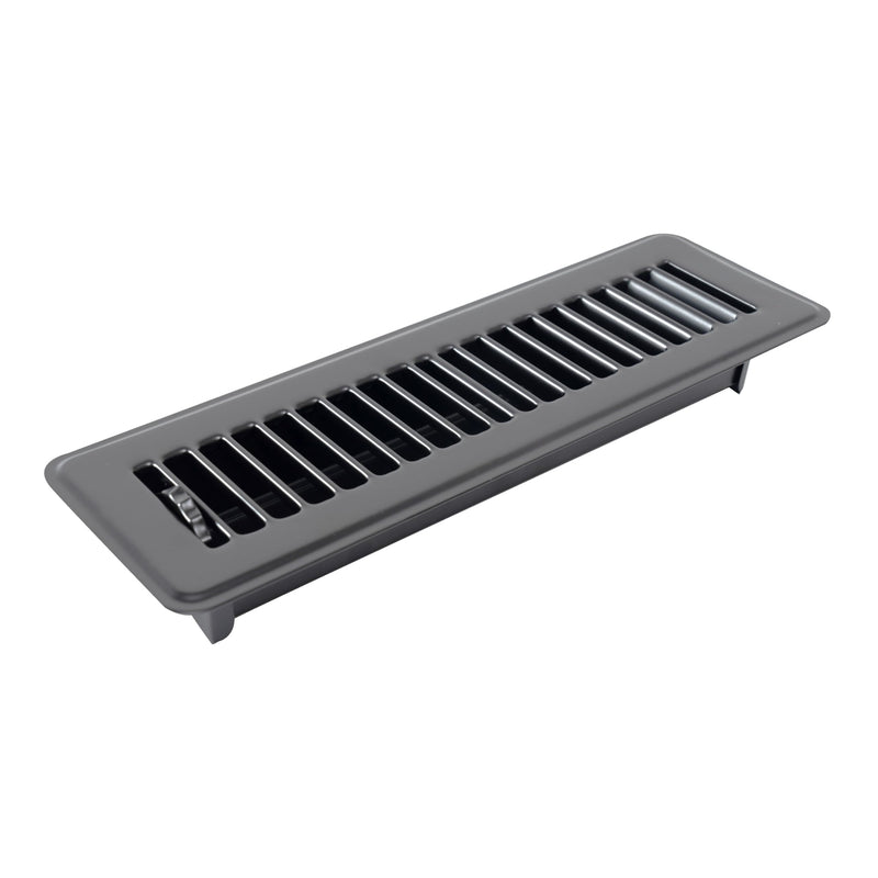 Fits 2x10 and 10x2 Duct Opening | Floor Register with Louvered Design by Handua | Heavy Duty Walkable Design with Damper | Floor Vent Grille | Easy to Adjust Air Supply Lever | Black 2" X 10" Duct Size