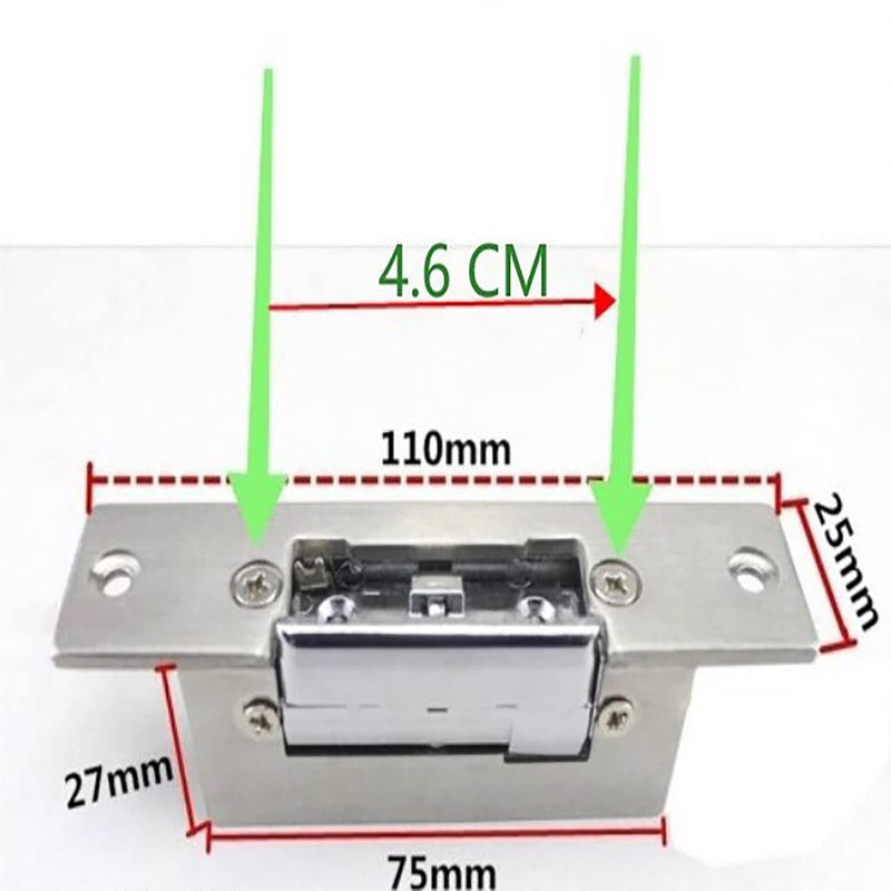 12V 300kg Electric Door Locks, Electric Strike Door Double UnlockThick Stainless Steel Magnetic Door Lock, Waterproof Magnetic for Office Building, Factory Doors